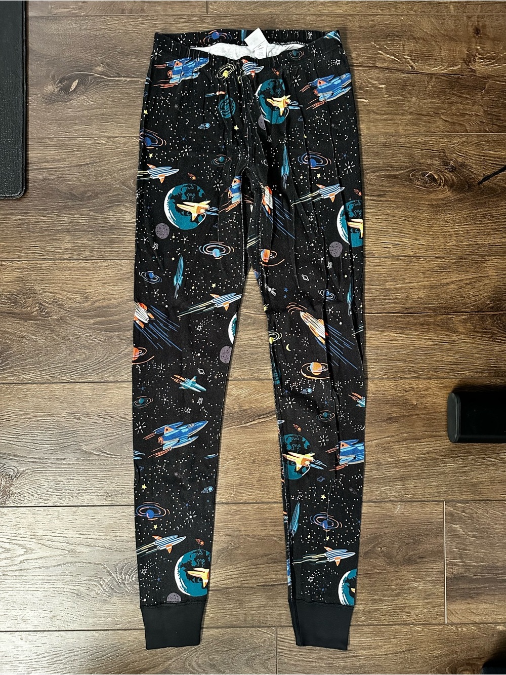 Hanna Andersson Adult Unisex Long John Pajama Bottoms Space Print Size XS